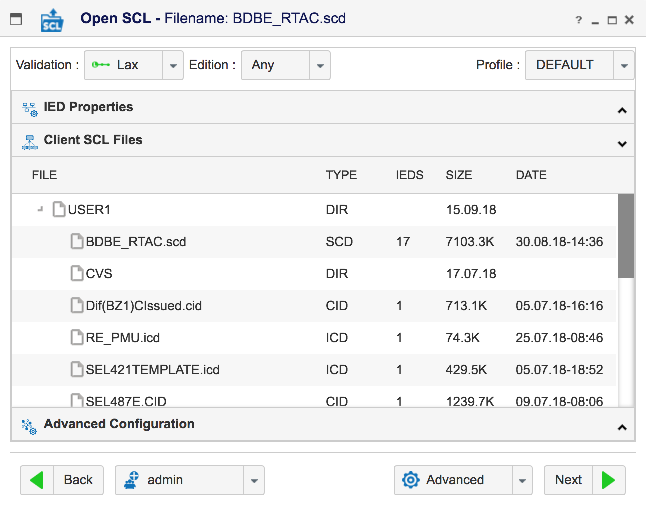 OpenSCL Advanced Config